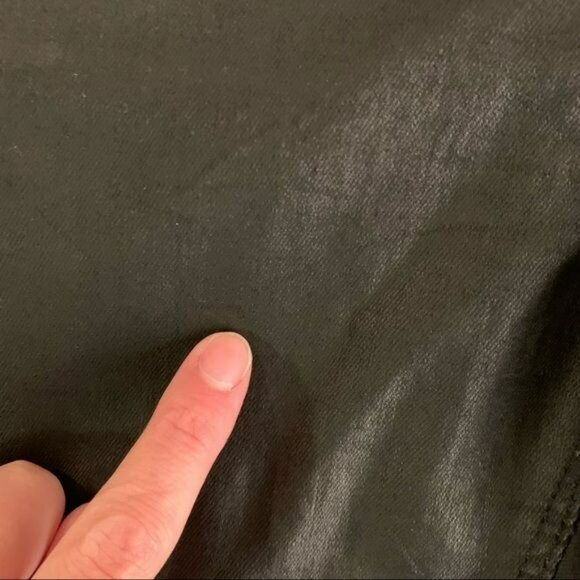 Zara womens size 2 faux leather black skinny jeans - Picture 3 of 10